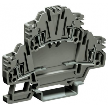 Фотография товара 'DKC ZHD440GR Клеммный зажим. Двухуровневый. Пружинный. 2,5 кв.мм'