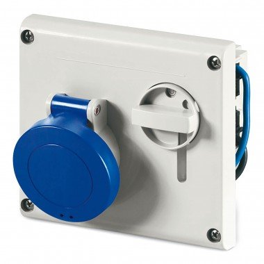 Фотография товара 'DKC DIS4003283 Розетка панельная с механической блокировкой IP44 32А 2P+E 230В'