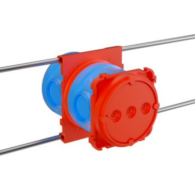 Фотография товара 'DKC 59393U Универсальная установочная коробка для заливки в бетон, 90х71х110мм'