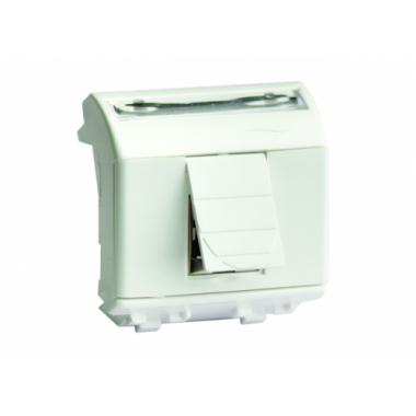 Фотография товара 'DKC 75451S Ком.роз. RJ45 кат.6, 8P8C, Brava, слон.кость, 2мод'