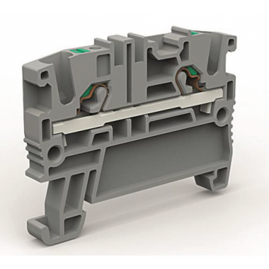 Фотография товара 'DKC ZEFC200GR Проходная клемма 2 точки подключения на 2,5 кв.мм'