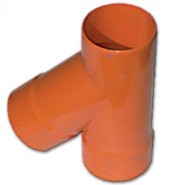 Фотография товара 'DKC 019140 Тройник для двустенных труб, 45 град., полипропилен, д.140мм'