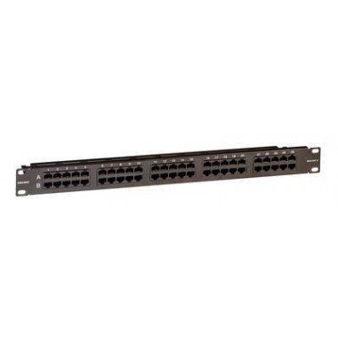 Фотография товара 'DKC RN3PP501BK Патч-панель телефонная 19",1U,CAT3, 50 портов RJ45'