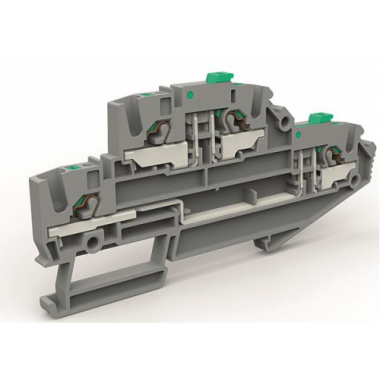 Фотография товара 'DKC ZEFDS200GR Двухуровневая клемма с размыкателем'