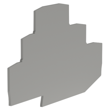 Фотография товара 'DKC ZEFT201GR Крышка для трехуровневой клеммы на 2,5 кв.мм'