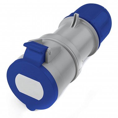 Фотография товара 'DKC DIS3133243F Розетка кабельная с безвинтовыми клеммами IP44 32A 2P+E 230В'