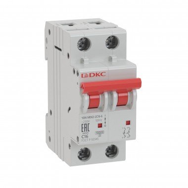 Фотография товара 'DKC MD63-2D5-10 Авт. выкл. модульный YON MD63 2P 5А D 10kA'