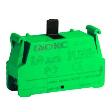 Фотография товара 'DKC ACV10 Контактный блок с клеммным безвинтовым зажимом, нормально-открытый'