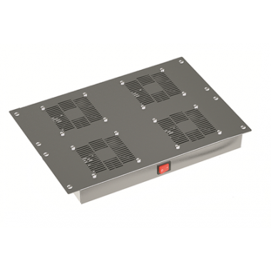 Фотография товара 'DKC R5VSIT6004FTB Потолочный модуль 4 вентилятора для крыши напольных 19" IT-корпусов'