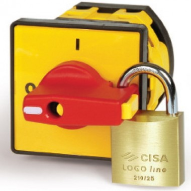 Фотография товара 'DKC AZ0601 Желт.площадка и красн.ручка, 48х48мм, модель 06, на винты'