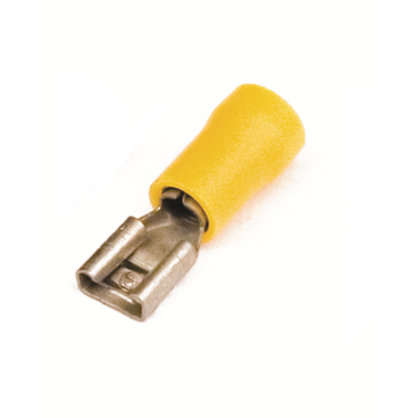 Фотография товара 'DKC 2C02P Наконечник плоский с изолир.фланцем 2,5-6 кв.мм 6,3х0,8 мм (РПИ-М)'