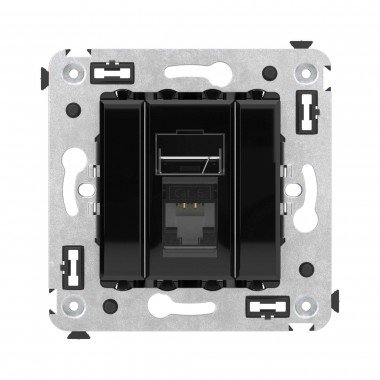 Фотография товара 'DKC 4402373 Компьютерная розетка RJ-45 в стену, кат.6А одинарная'