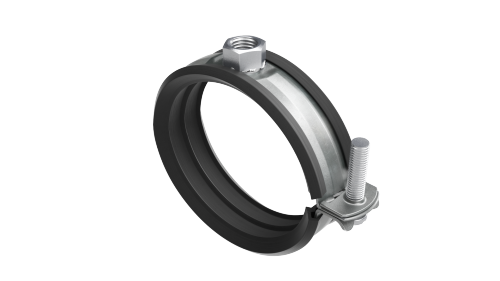 Фотография товара 'DKC BHL21114 Хомут быстрой фиксации с изоляцией с гайкой М8 для труб d 1 1/4"'