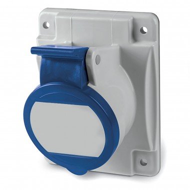 Фотография товара 'DKC DIS4131663F Розетка панельная с наклоном IP44 16А 2P+E 230В'