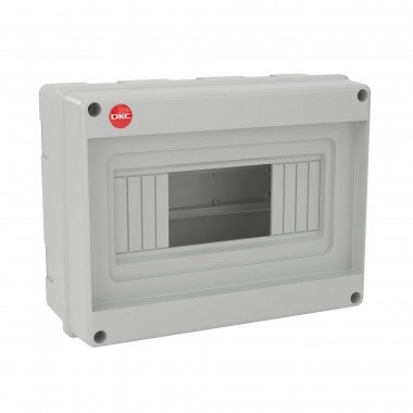 Фотография товара 'DKC 82008 Щиток настенный, ral 7035, без крышки, 8мод.'
