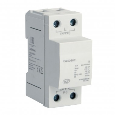 Фотография товара 'DKC NX1001 УЗИП, класс I, 1-полюсный, L-N, 50кА'