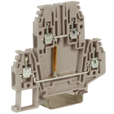 Фотография товара 'DKC ZDB117GR DBC.2/CIGR, проходной зажим 2 уровня 2,5 кв.мм'