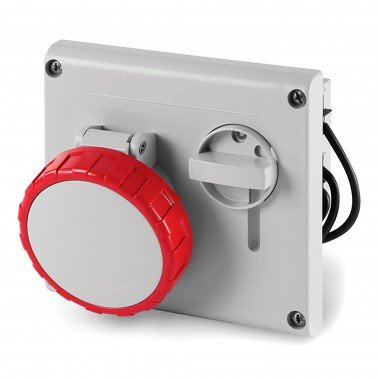 Фотография товара 'DKC DIS4051687 Розетка панельная с механической блокировкой IP67 16А 3P+E+N 400В'