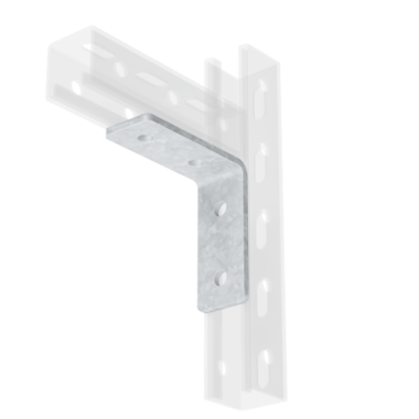 Фотография товара 'DKC IBMC1021C Уголок крепежный двойной, нержавеющая сталь AISI 304'