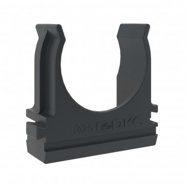 Фотография товара 'DKC 51025N Держатель с защелкой, д.25мм, черный'