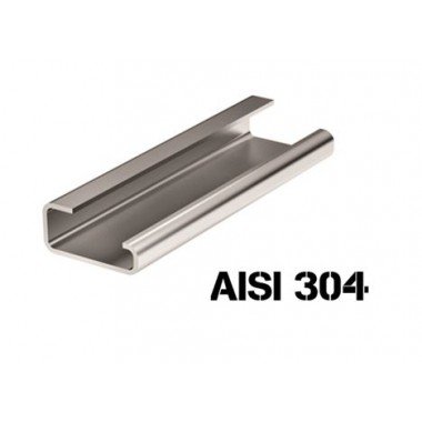 Фотография товара 'DKC 02120SS Дин-рейка из нержавеющей стали, с насечкой G1, 32х15мм.'