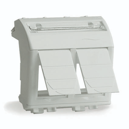 Фотография товара 'DKC 76614B Адаптер для двух информационных разъемов Keystone'