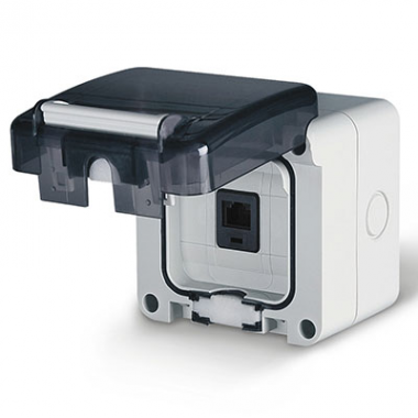 Фотография товара 'DKC DIS137648150 Розетка RJ 45, настенная'