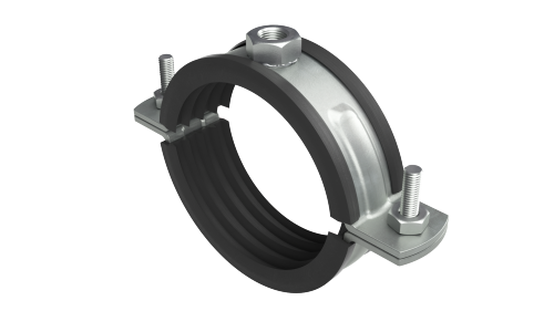 Фотография товара 'DKC BHH21100 Хомут для высоких нагрузок с изоляцией с гайкой М12 для труб d 1"'