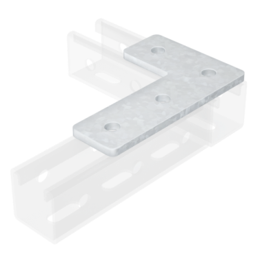 Фотография товара 'DKC IBMD1022C Пластина соединительная L-обр., длина 90х140 мм, 4отв.'