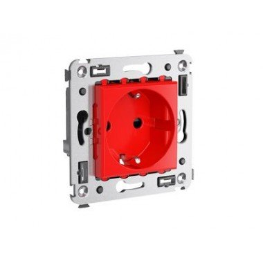 Фотография товара 'DKC 4401003 Розетка в стену, 2P+E, с з/ш, "Avanti"'