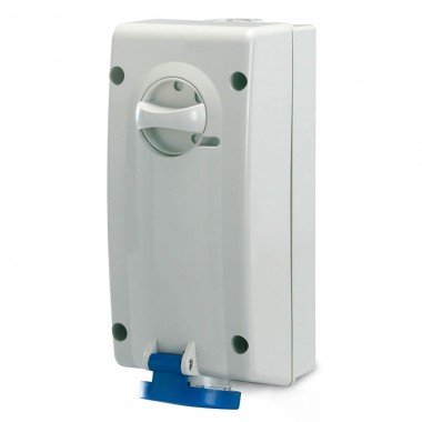 Фотография товара 'DKC DIS5613283 Розетка настенная с механической блокировкой IP67 32А 2P+E 230В'