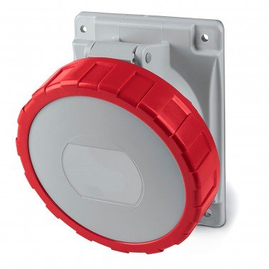 Фотография товара 'DKC DIS4183267 Розетка панельная с наклоном IP67 32A 3P+E+N 400В'