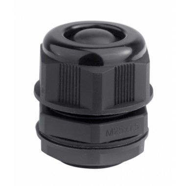 Фотография товара 'DKC 53M2518 Кабельный ввод IP68, M25, с мембраной, черный, для кабеля д. 13-18 мм'