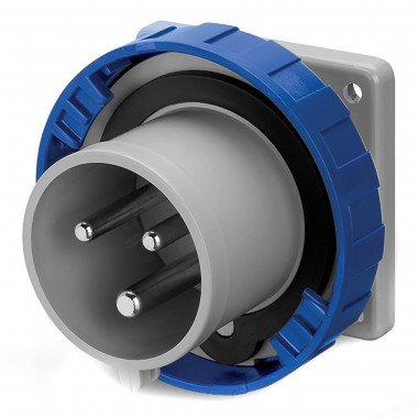 Фотография товара 'DKC DIS2481693 Вилка панельная прямая IP67 16А 2P+E 250В'