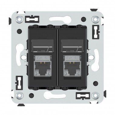 Фотография товара 'DKC 4412394 Компьютерная розетка RJ-45 в стену, кат.6 экранированная двойная'