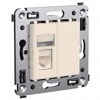 Фотография товара 'DKC 4405313 Телефонная розетка RJ-12 в стену одинарная'