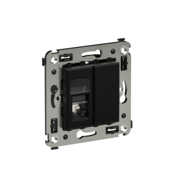 Фотография товара 'DKC 4412463 Компьютерная розетка RJ-45 в стену, кат.5e одинарная'