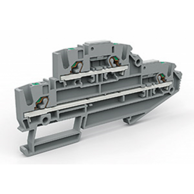 Фотография товара 'DKC ZEFDS220GR Двухуровневая клемма на 2,5 кв.мм'