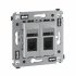 Фотография товара 'DKC 4404294 Компьютерная розетка RJ-45 в стену, кат.6 двойная'