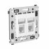 Фотография товара 'DKC 4400374 Компьютерная розетка RJ-45 в стену, кат.6А двойная'